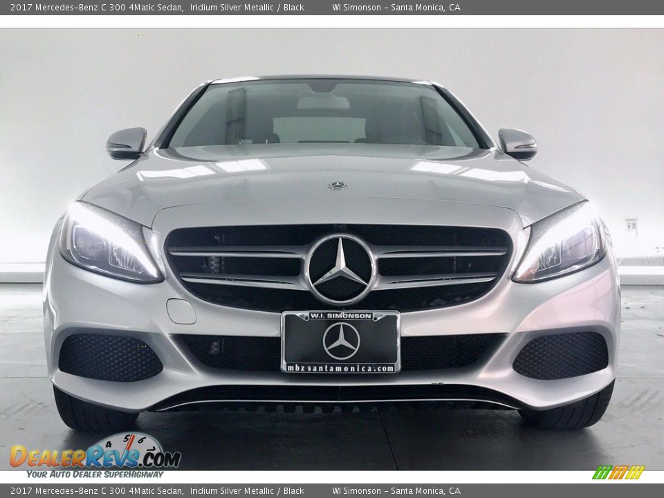 2017 Mercedes-Benz C 300 4Matic Sedan Iridium Silver Metallic / Black Photo #2