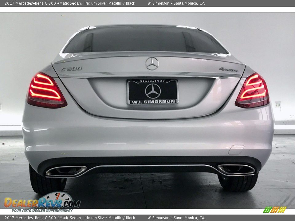 2017 Mercedes-Benz C 300 4Matic Sedan Iridium Silver Metallic / Black Photo #3