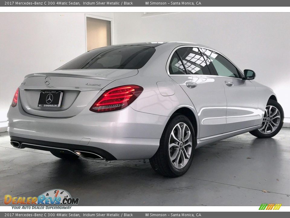 2017 Mercedes-Benz C 300 4Matic Sedan Iridium Silver Metallic / Black Photo #16