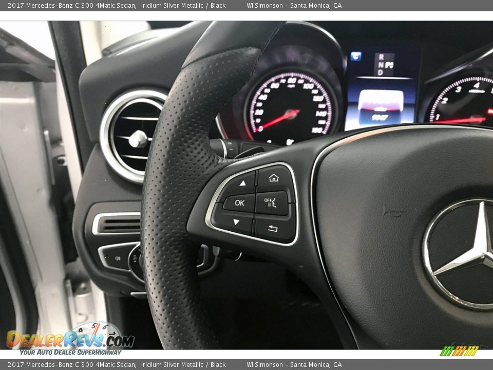 2017 Mercedes-Benz C 300 4Matic Sedan Steering Wheel Photo #18