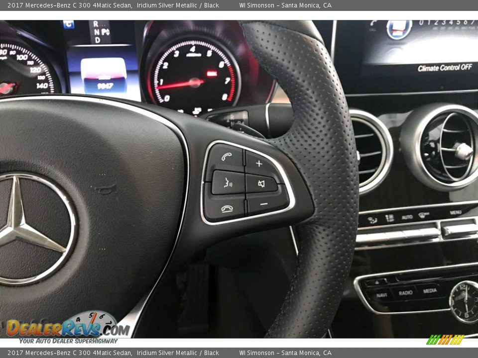 2017 Mercedes-Benz C 300 4Matic Sedan Steering Wheel Photo #19