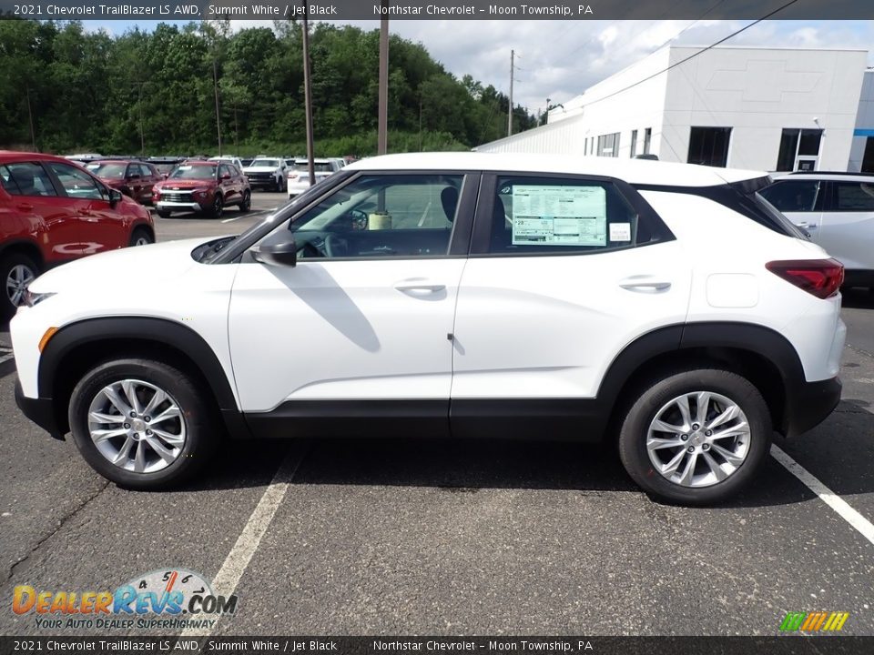 2021 Chevrolet TrailBlazer LS AWD Summit White / Jet Black Photo #2