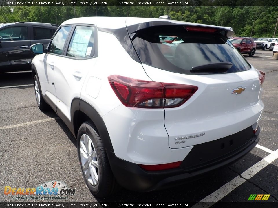 2021 Chevrolet TrailBlazer LS AWD Summit White / Jet Black Photo #3