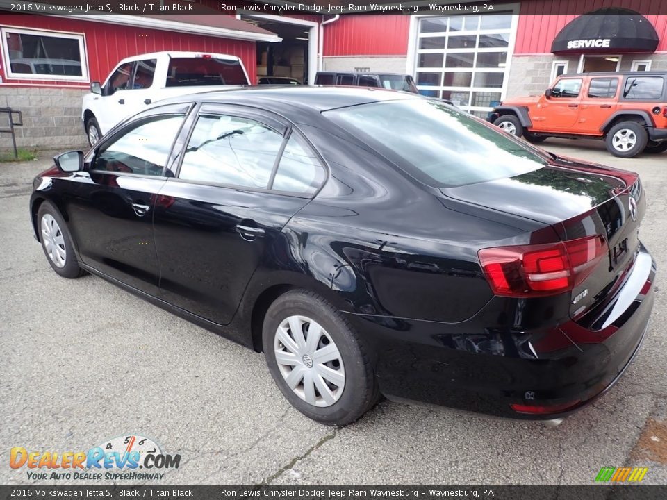 2016 Volkswagen Jetta S Black / Titan Black Photo #4