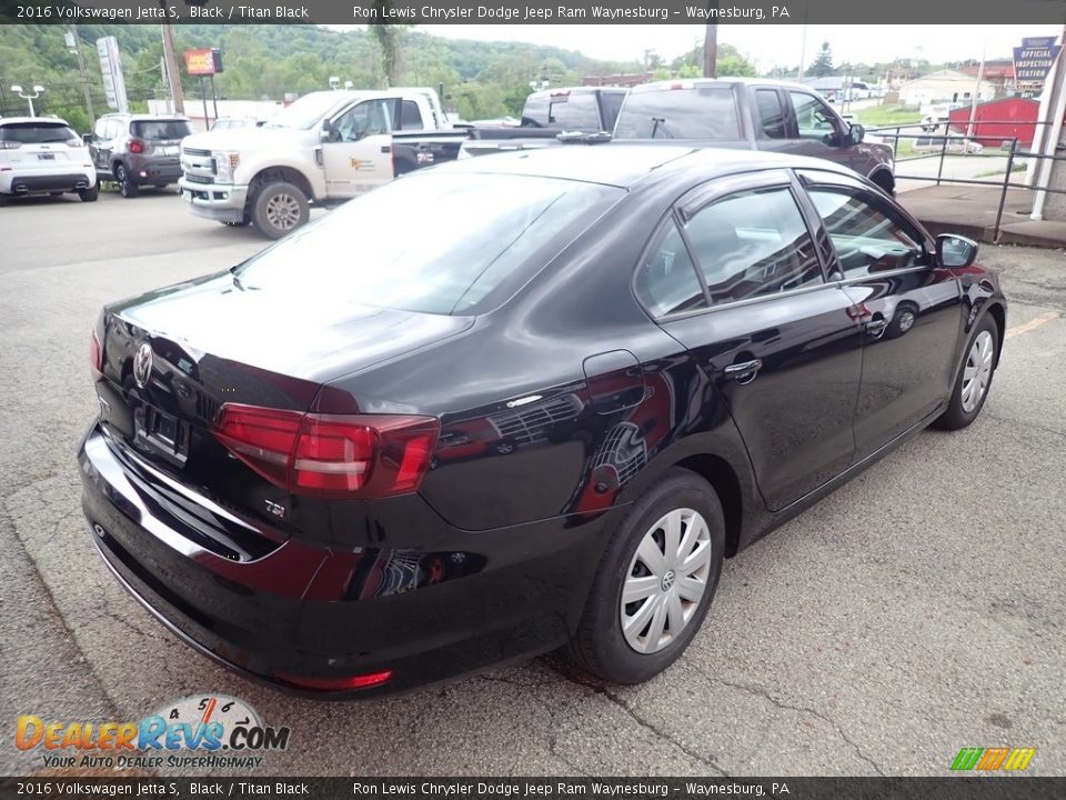 2016 Volkswagen Jetta S Black / Titan Black Photo #6