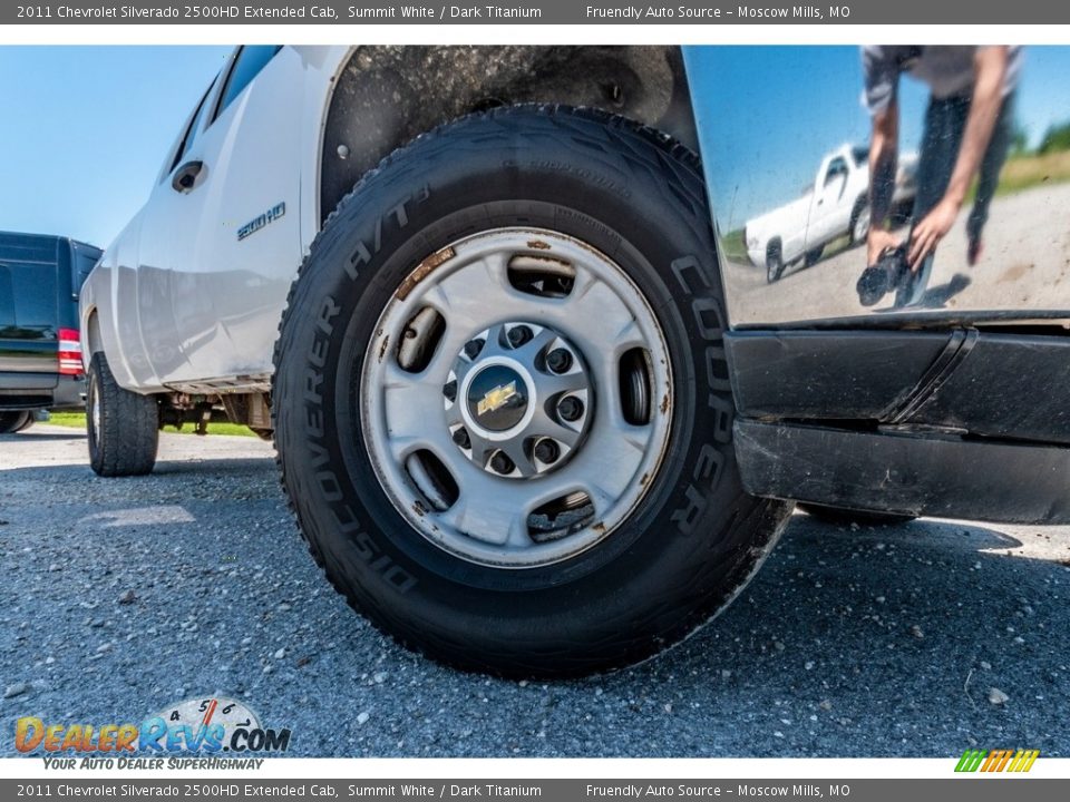 2011 Chevrolet Silverado 2500HD Extended Cab Summit White / Dark Titanium Photo #2