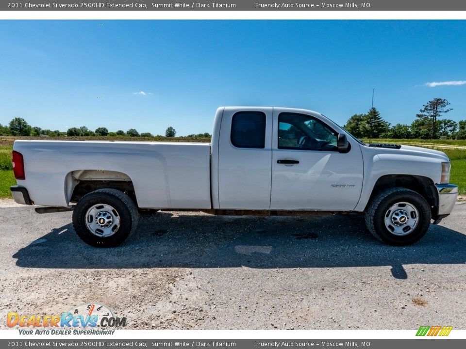 Summit White 2011 Chevrolet Silverado 2500HD Extended Cab Photo #3
