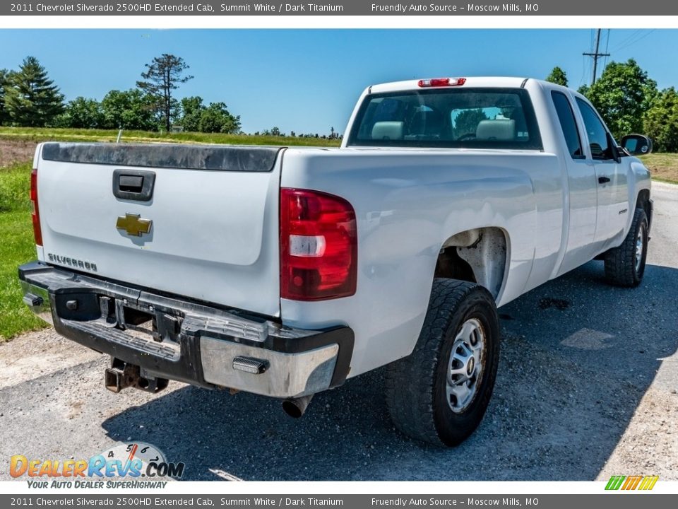 2011 Chevrolet Silverado 2500HD Extended Cab Summit White / Dark Titanium Photo #4