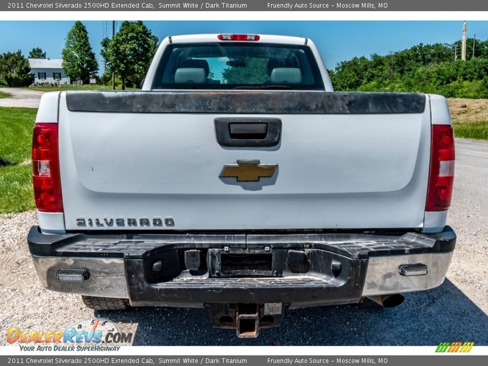 2011 Chevrolet Silverado 2500HD Extended Cab Summit White / Dark Titanium Photo #5