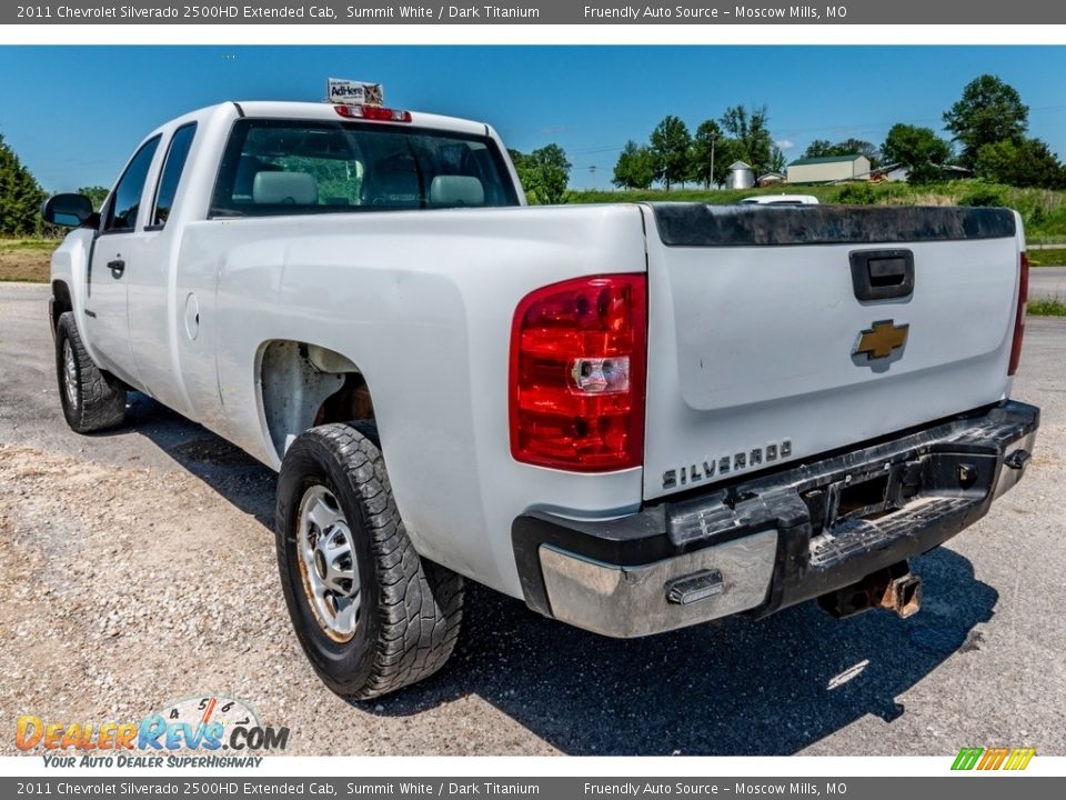 2011 Chevrolet Silverado 2500HD Extended Cab Summit White / Dark Titanium Photo #6