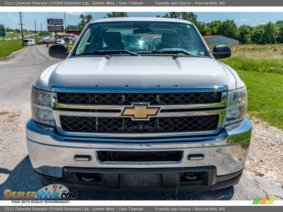 2011 Chevrolet Silverado 2500HD Extended Cab Summit White / Dark Titanium Photo #9