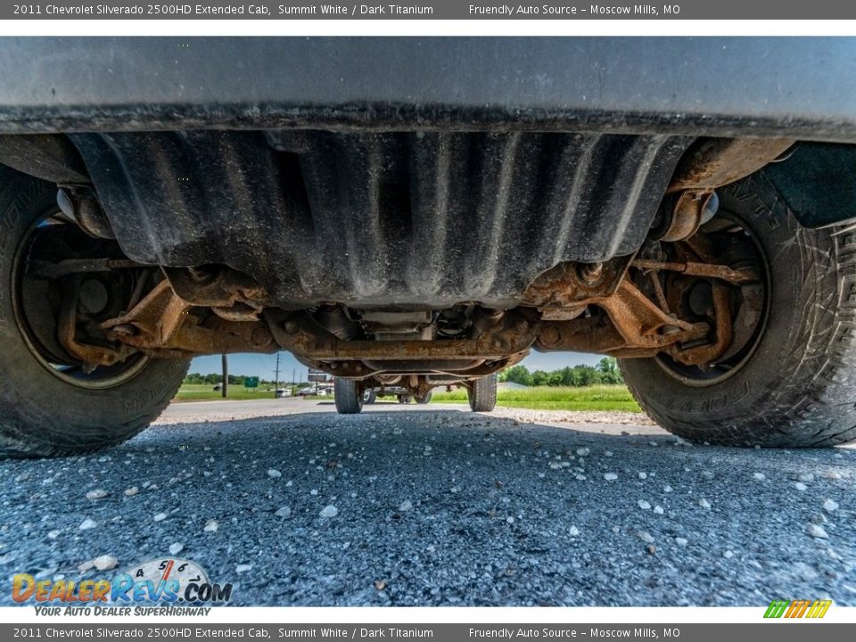 2011 Chevrolet Silverado 2500HD Extended Cab Summit White / Dark Titanium Photo #10