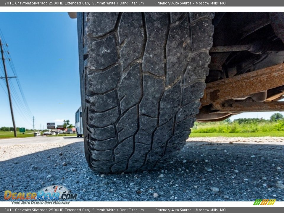 2011 Chevrolet Silverado 2500HD Extended Cab Summit White / Dark Titanium Photo #11