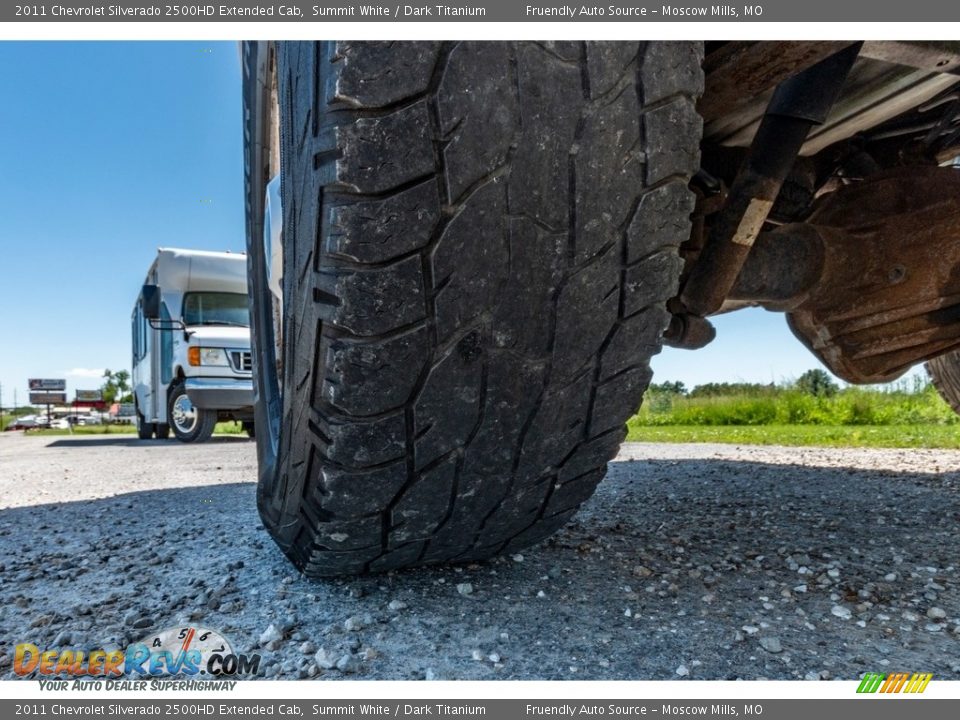 2011 Chevrolet Silverado 2500HD Extended Cab Summit White / Dark Titanium Photo #12