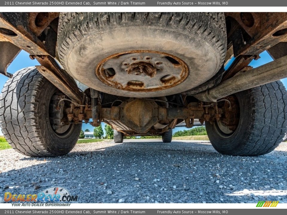 2011 Chevrolet Silverado 2500HD Extended Cab Summit White / Dark Titanium Photo #13