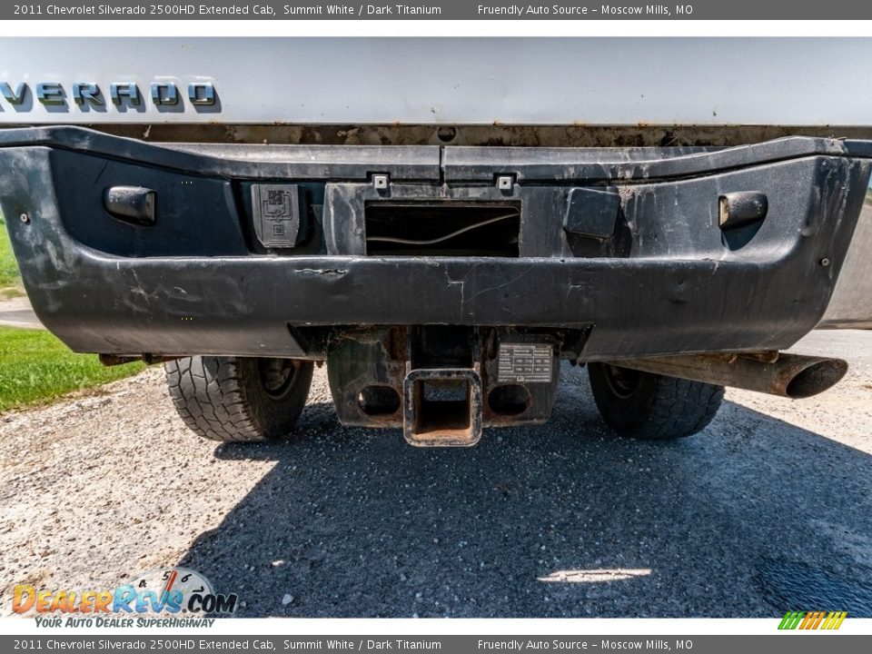 2011 Chevrolet Silverado 2500HD Extended Cab Summit White / Dark Titanium Photo #14