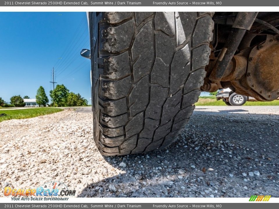 2011 Chevrolet Silverado 2500HD Extended Cab Summit White / Dark Titanium Photo #15