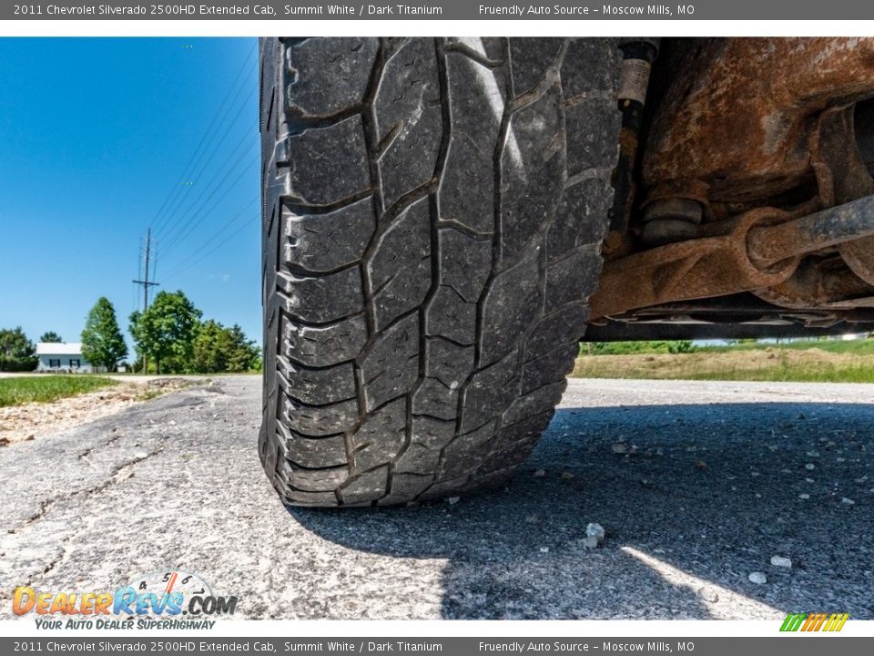 2011 Chevrolet Silverado 2500HD Extended Cab Summit White / Dark Titanium Photo #16