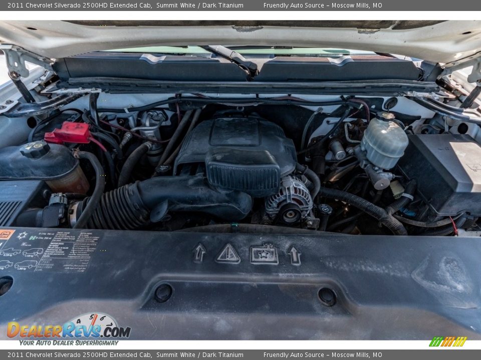 2011 Chevrolet Silverado 2500HD Extended Cab Summit White / Dark Titanium Photo #17
