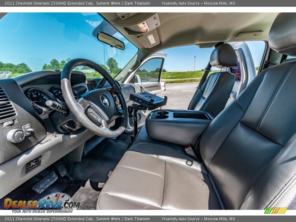 2011 Chevrolet Silverado 2500HD Extended Cab Summit White / Dark Titanium Photo #19