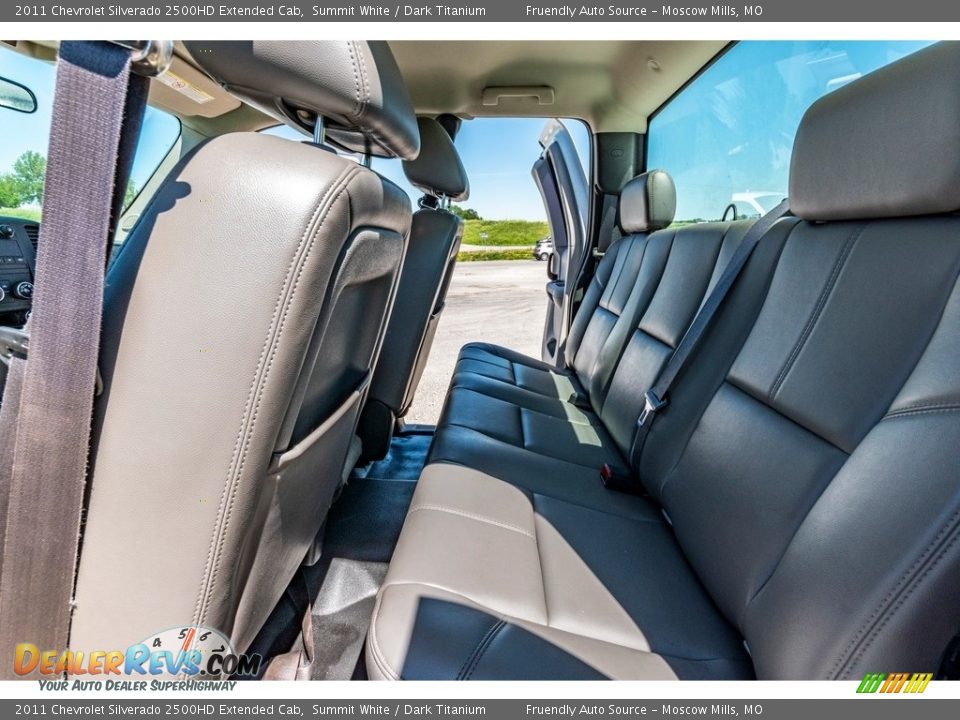 Rear Seat of 2011 Chevrolet Silverado 2500HD Extended Cab Photo #22