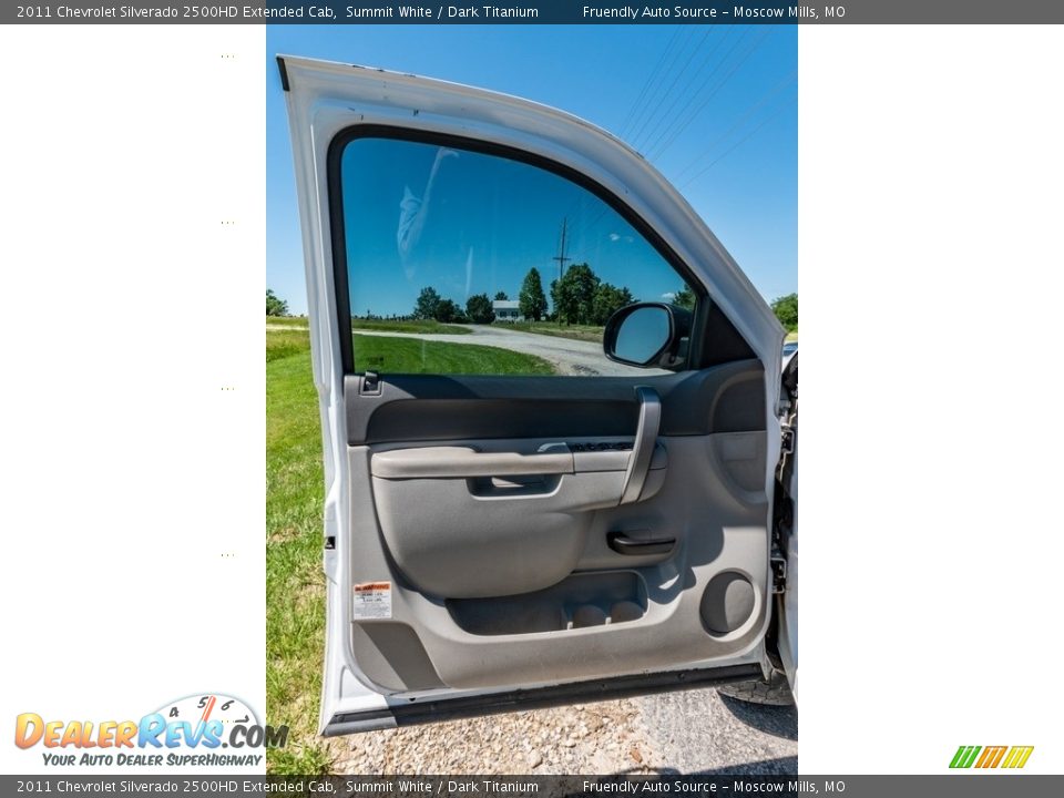 2011 Chevrolet Silverado 2500HD Extended Cab Summit White / Dark Titanium Photo #23