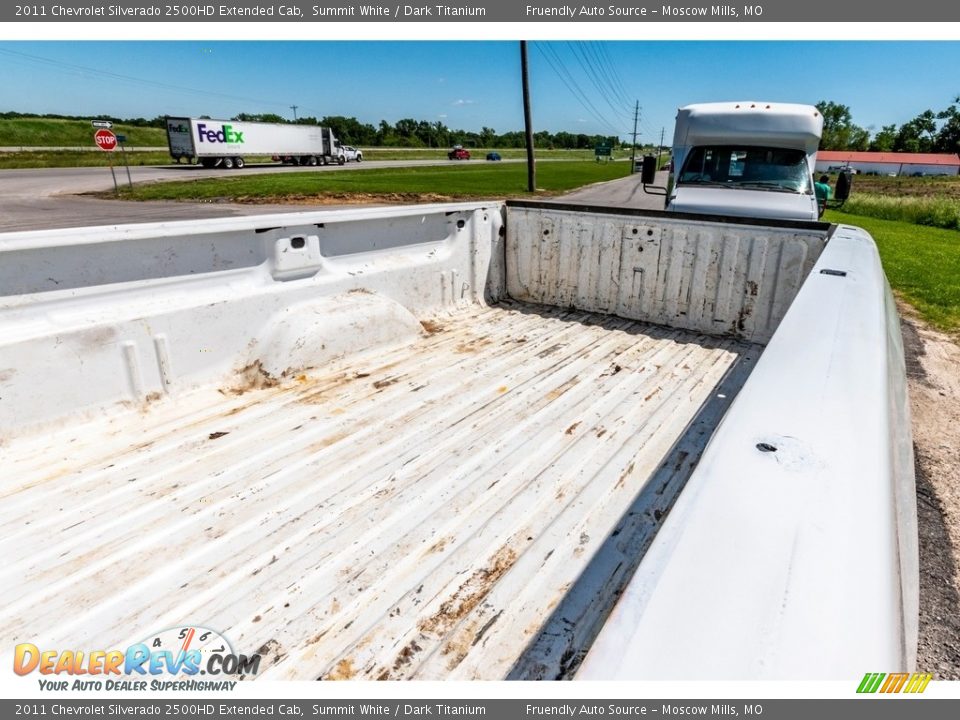 2011 Chevrolet Silverado 2500HD Extended Cab Summit White / Dark Titanium Photo #25