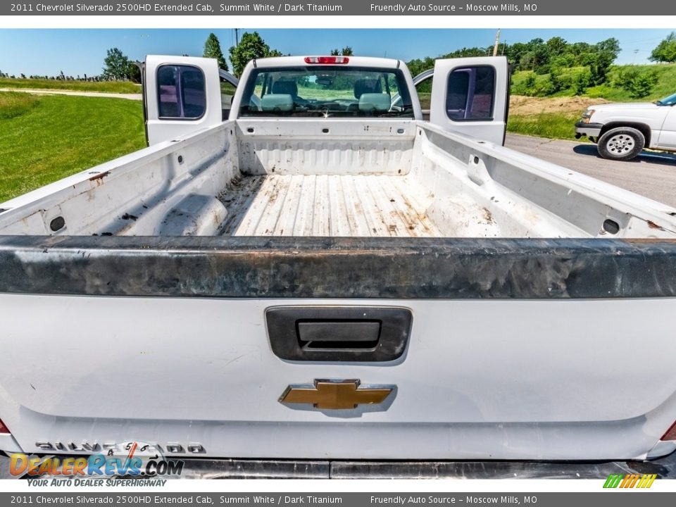 2011 Chevrolet Silverado 2500HD Extended Cab Summit White / Dark Titanium Photo #26