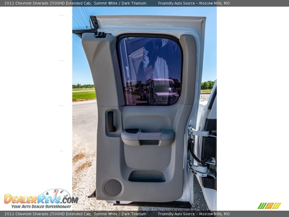 2011 Chevrolet Silverado 2500HD Extended Cab Summit White / Dark Titanium Photo #28