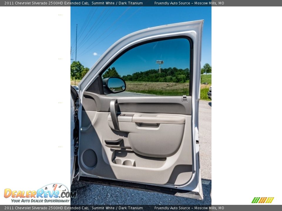 2011 Chevrolet Silverado 2500HD Extended Cab Summit White / Dark Titanium Photo #29