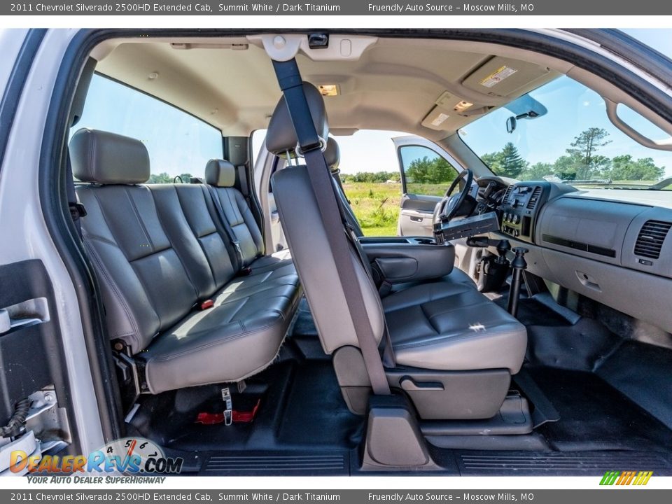 2011 Chevrolet Silverado 2500HD Extended Cab Summit White / Dark Titanium Photo #31
