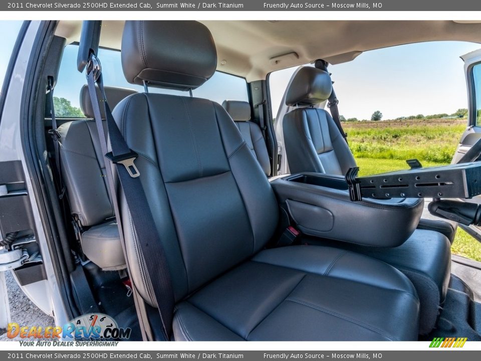 2011 Chevrolet Silverado 2500HD Extended Cab Summit White / Dark Titanium Photo #32