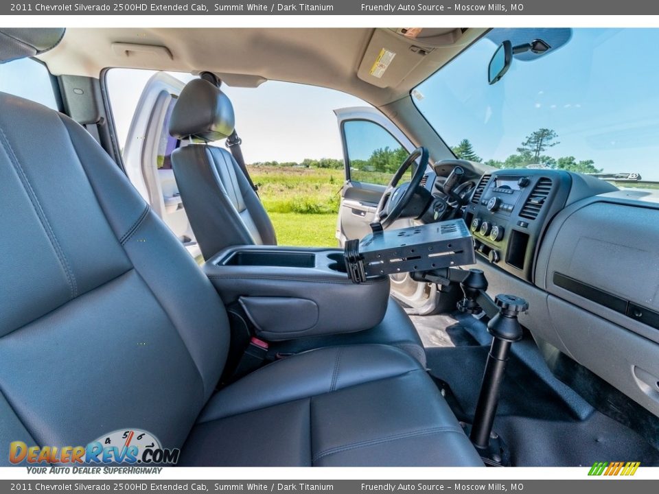 2011 Chevrolet Silverado 2500HD Extended Cab Summit White / Dark Titanium Photo #33