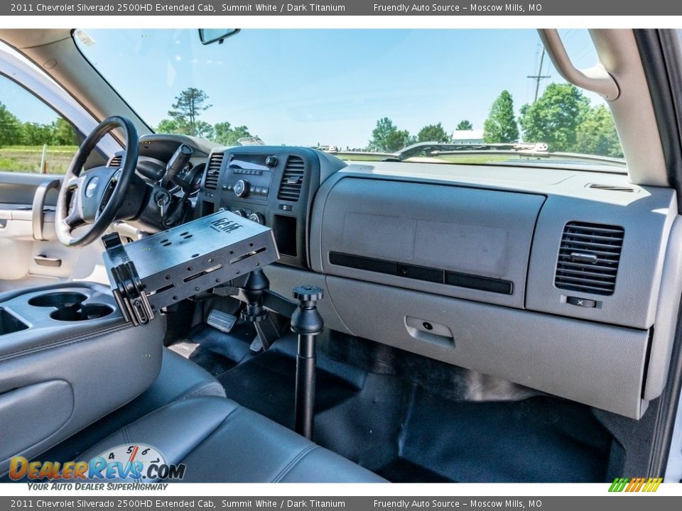 2011 Chevrolet Silverado 2500HD Extended Cab Summit White / Dark Titanium Photo #34