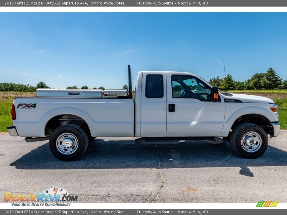 2013 Ford F250 Super Duty XLT SuperCab 4x4 Oxford White / Steel Photo #3