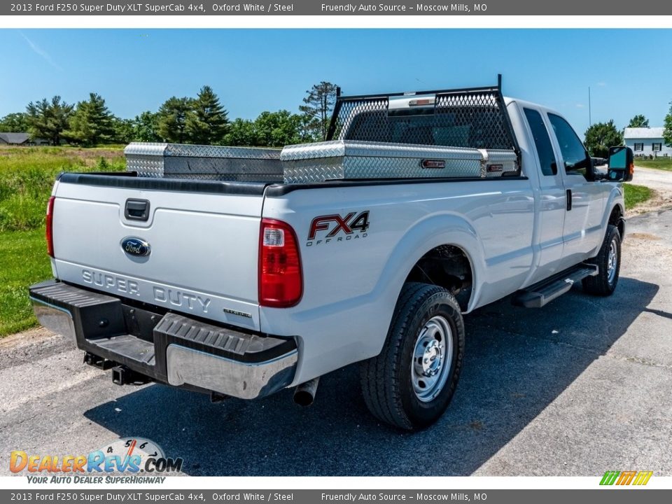 2013 Ford F250 Super Duty XLT SuperCab 4x4 Oxford White / Steel Photo #4
