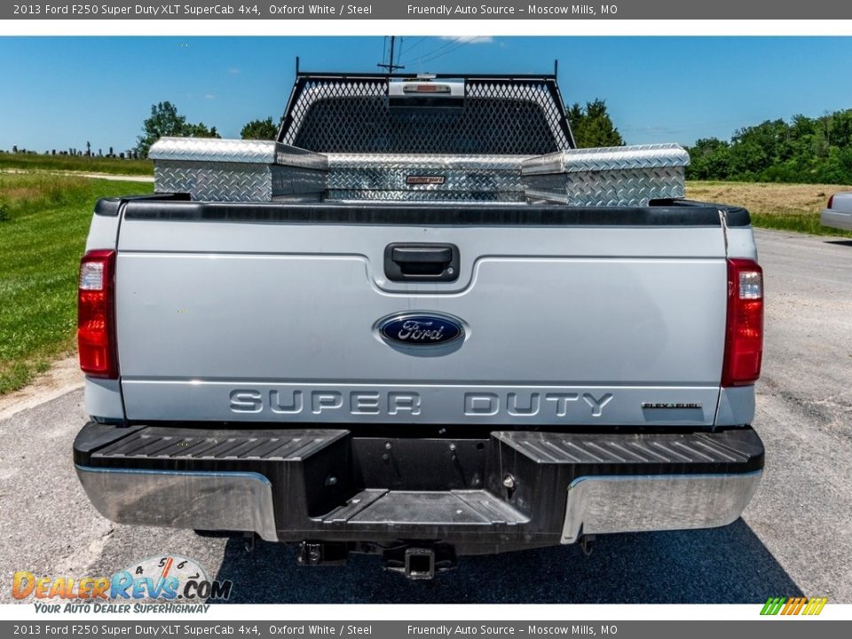 2013 Ford F250 Super Duty XLT SuperCab 4x4 Oxford White / Steel Photo #5