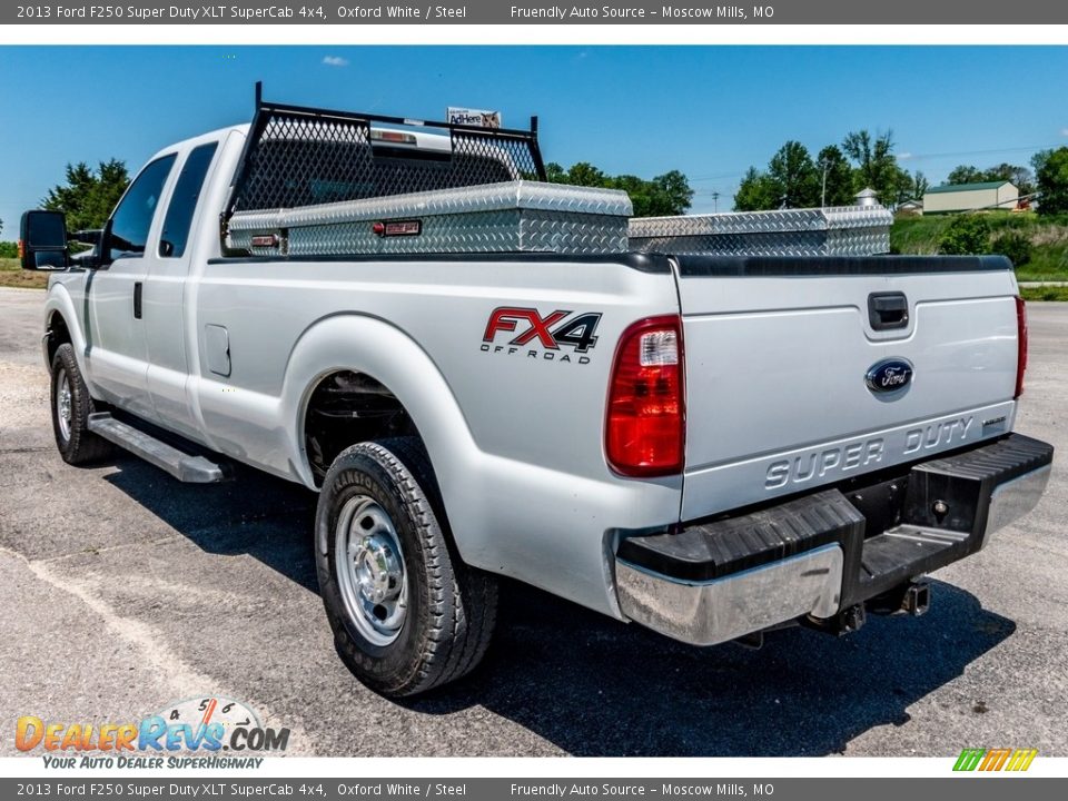 2013 Ford F250 Super Duty XLT SuperCab 4x4 Oxford White / Steel Photo #6