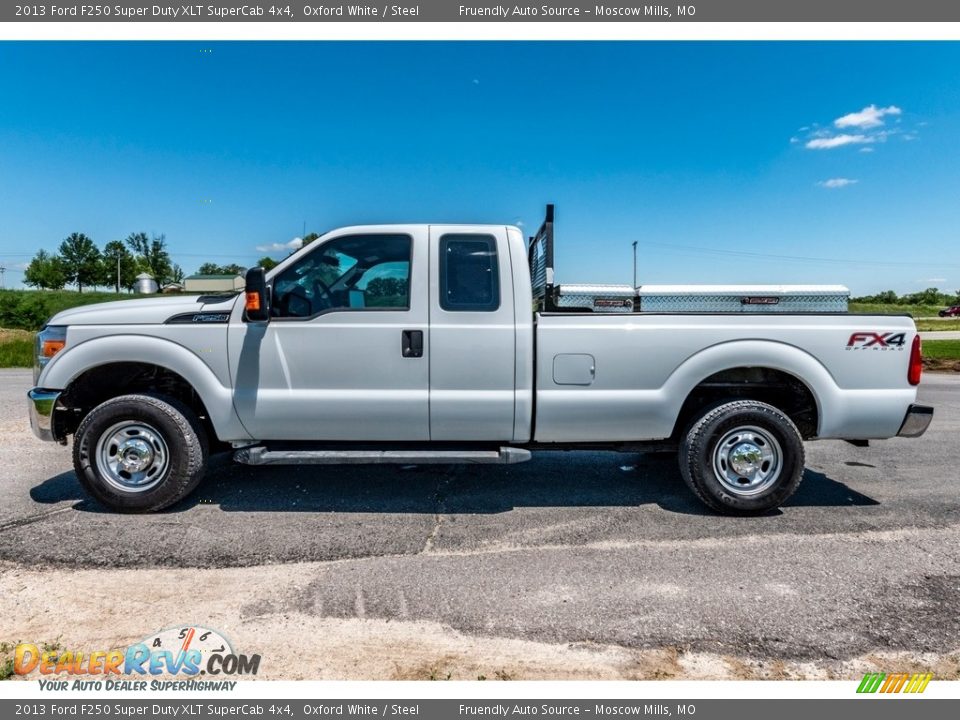 2013 Ford F250 Super Duty XLT SuperCab 4x4 Oxford White / Steel Photo #7