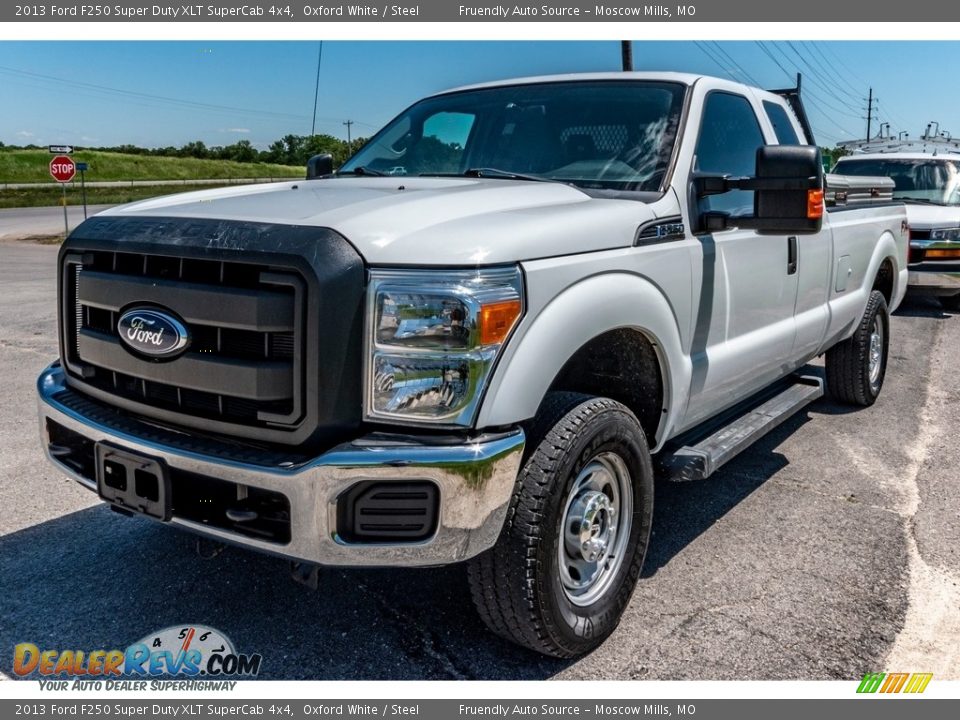 2013 Ford F250 Super Duty XLT SuperCab 4x4 Oxford White / Steel Photo #8