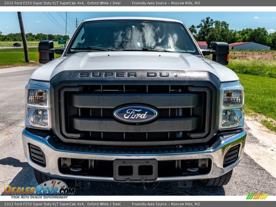 2013 Ford F250 Super Duty XLT SuperCab 4x4 Oxford White / Steel Photo #9