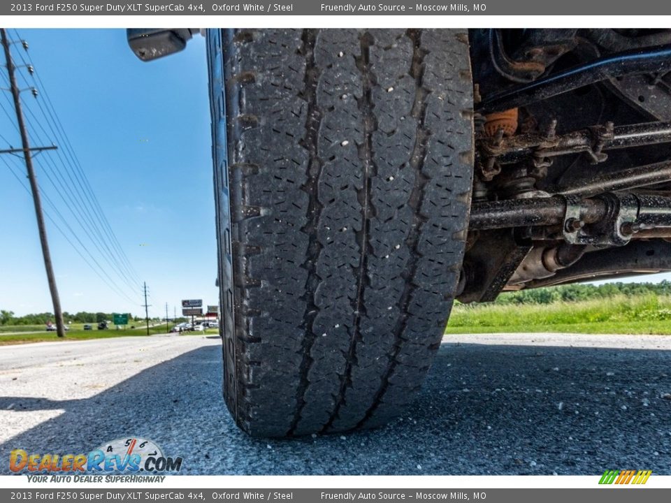 2013 Ford F250 Super Duty XLT SuperCab 4x4 Oxford White / Steel Photo #11
