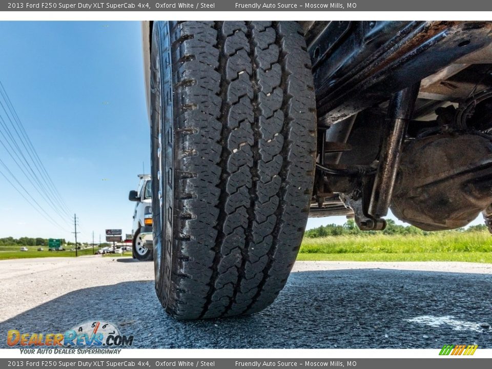 2013 Ford F250 Super Duty XLT SuperCab 4x4 Oxford White / Steel Photo #12