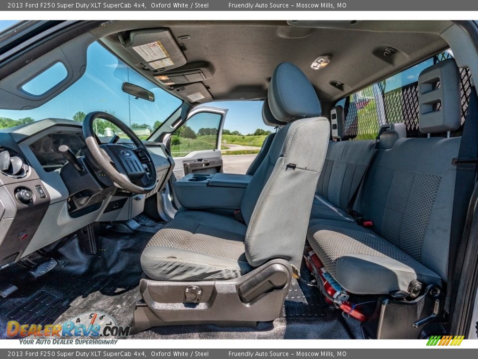2013 Ford F250 Super Duty XLT SuperCab 4x4 Oxford White / Steel Photo #21