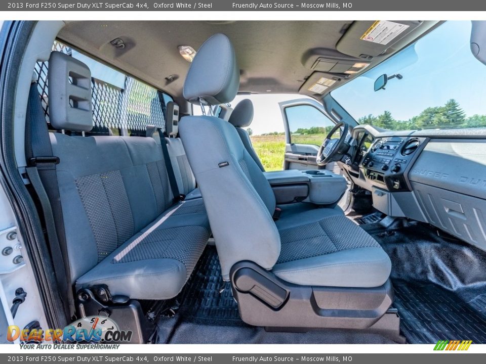 2013 Ford F250 Super Duty XLT SuperCab 4x4 Oxford White / Steel Photo #33