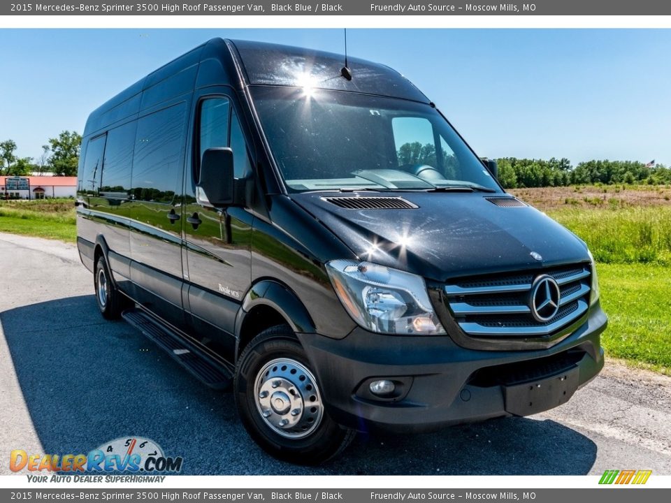 Black Blue 2015 Mercedes-Benz Sprinter 3500 High Roof Passenger Van Photo #1