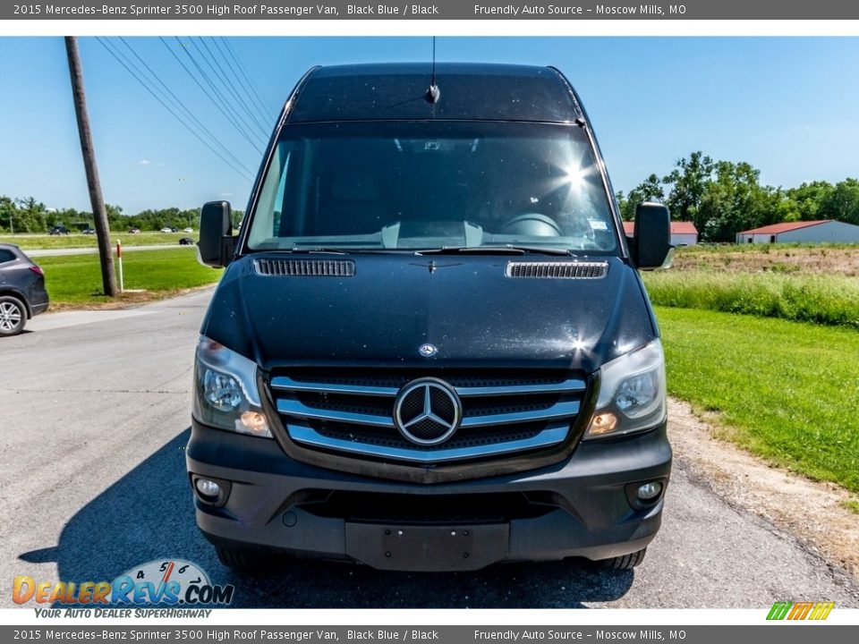 2015 Mercedes-Benz Sprinter 3500 High Roof Passenger Van Black Blue / Black Photo #9