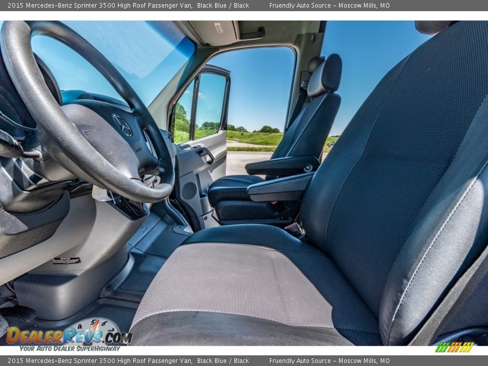 2015 Mercedes-Benz Sprinter 3500 High Roof Passenger Van Black Blue / Black Photo #20