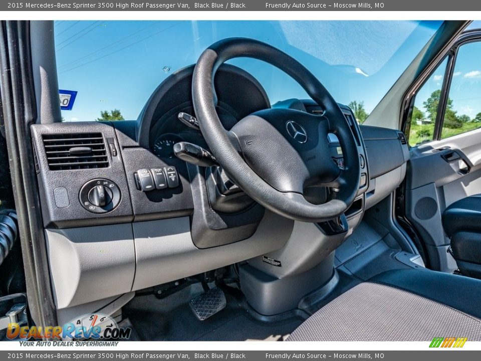 2015 Mercedes-Benz Sprinter 3500 High Roof Passenger Van Black Blue / Black Photo #21