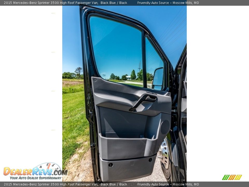 2015 Mercedes-Benz Sprinter 3500 High Roof Passenger Van Black Blue / Black Photo #22